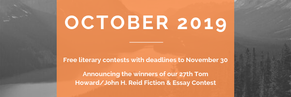 Winning Writers Newsletter - October 2019