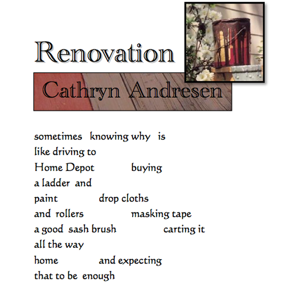 Renovation by Cathryn Andresen