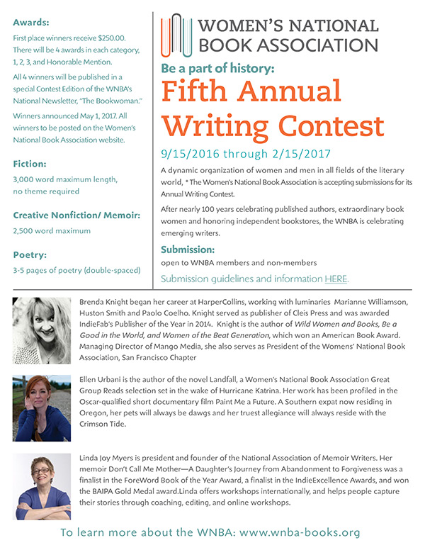 Women's National Book Association Fifth Annual Writing Contest