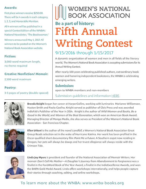 Women's National Book Association Fifth Annual Writing Contest