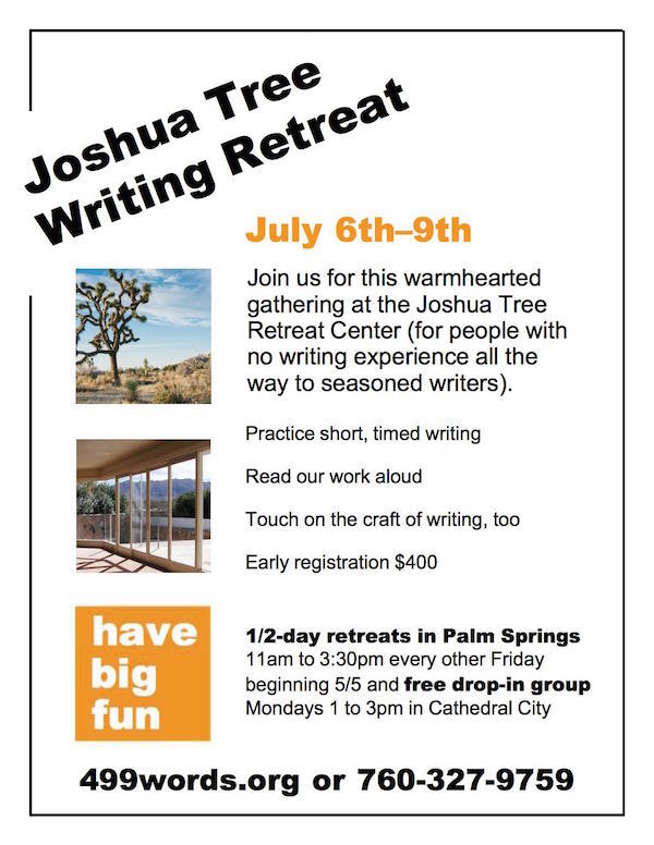 Joshua Tree Writing Retreat