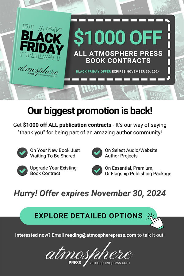 Black Friday Offer at Atmosphere Press