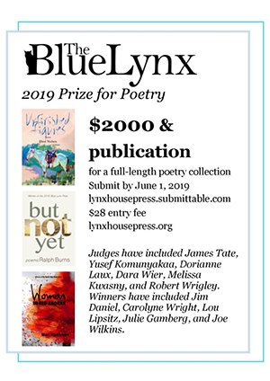 The Blue Lynx 2019 Prize for Poetry