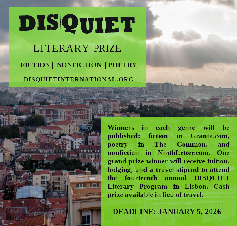2026 Disquiet Literary Prize