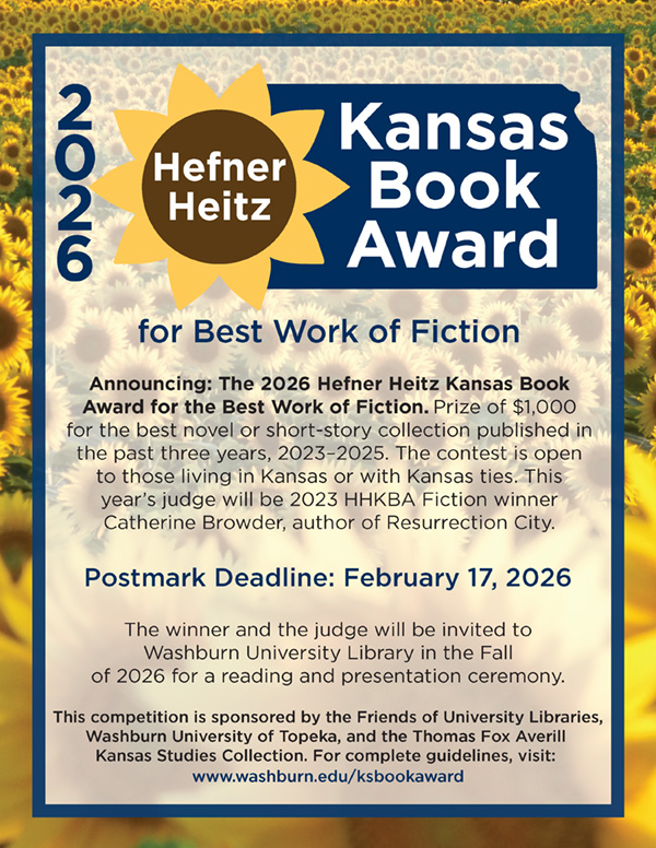 2026 Hefner Heitz Kansas Book Award