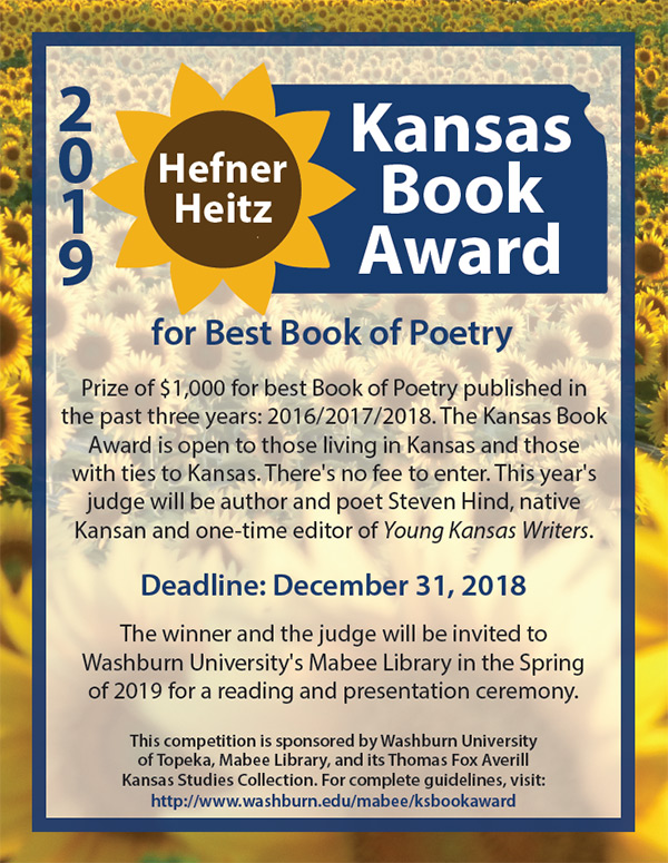 2019 Hefner Heitz Kansas Book Award