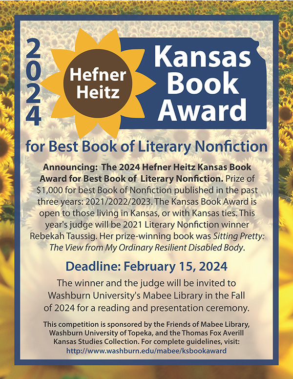2024 Hefner Heitz Kansas Book Award