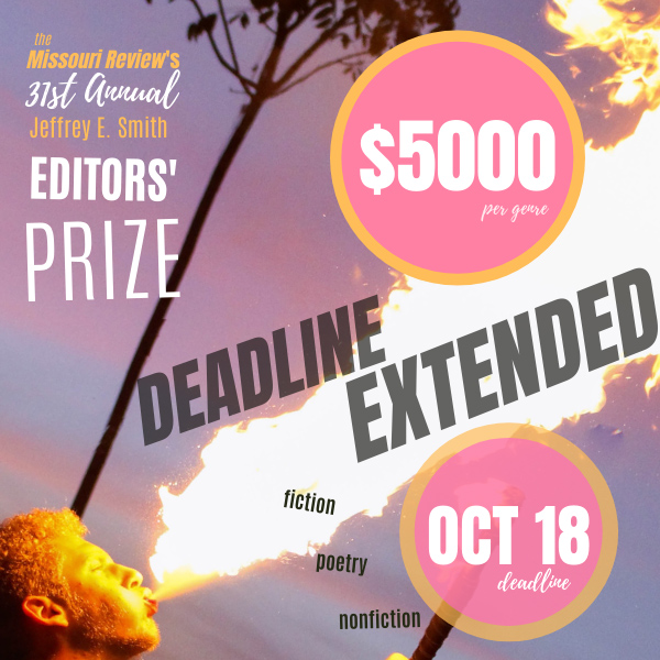 The Missouri Review's 31th Annual Editors'Prize