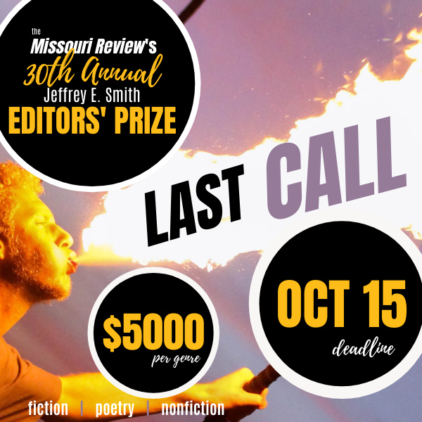 The Missouri Review's 30th Annual Editors'Prize