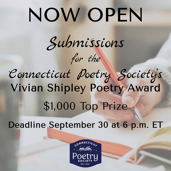 2026 Vivian Shipley Poetry Award