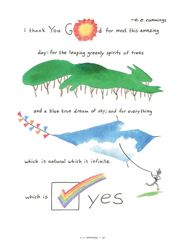 'i thank You God for most this amazing' from Nature Poems to See By