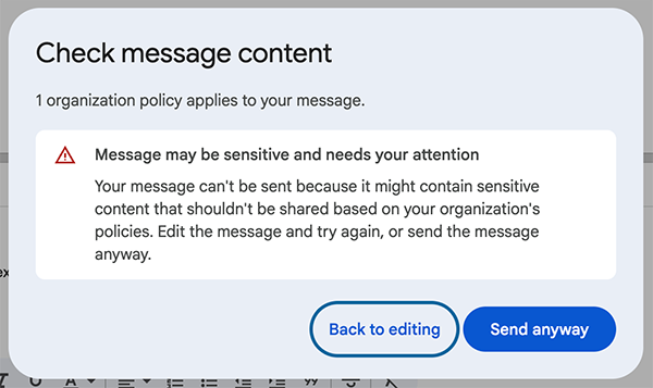 Gmail: Check message content