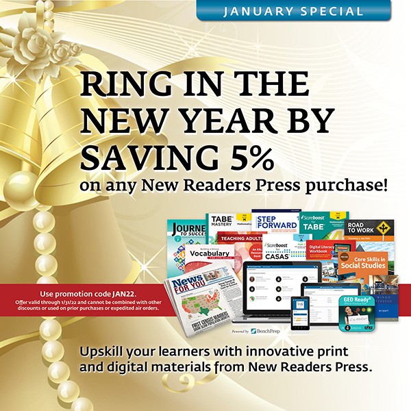Save at New Readers Press during January 2022