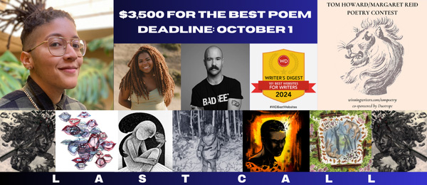 Tom Howard/Margaret Reid Poetry Contest - Last Call