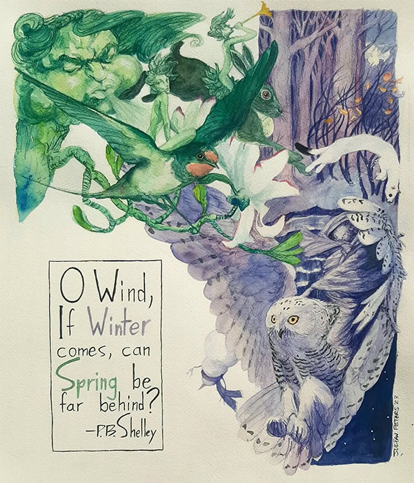 Ode to the West Wind illustrated by Julian Peters